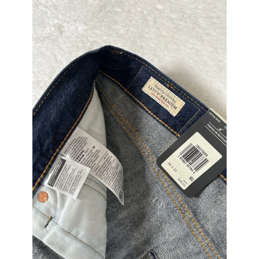 Levis‎ 568 Premium Irregular Loose Straight Dark Wash Jeans Men's 36x30 (38x29)
